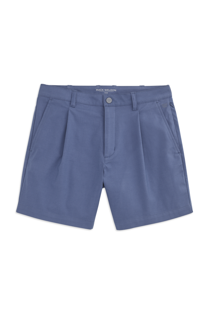 Front view of Maverick Tech Chino Pleated Short in Wild Rapids