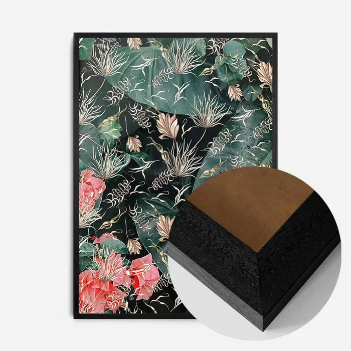 21x30cm | 8¼ x 11¾in / Black Wood Frame