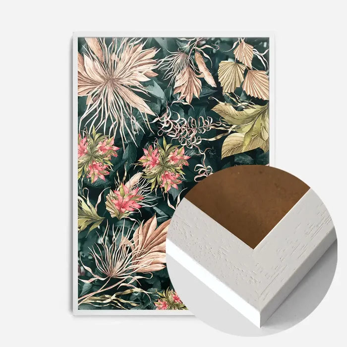 21x30cm | 8¼ x 11¾in / White Wood Frame