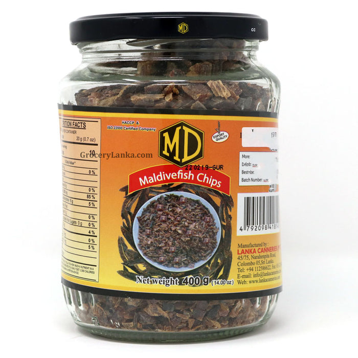 MD Maldivefish Chips 400g ( Large Bottle)