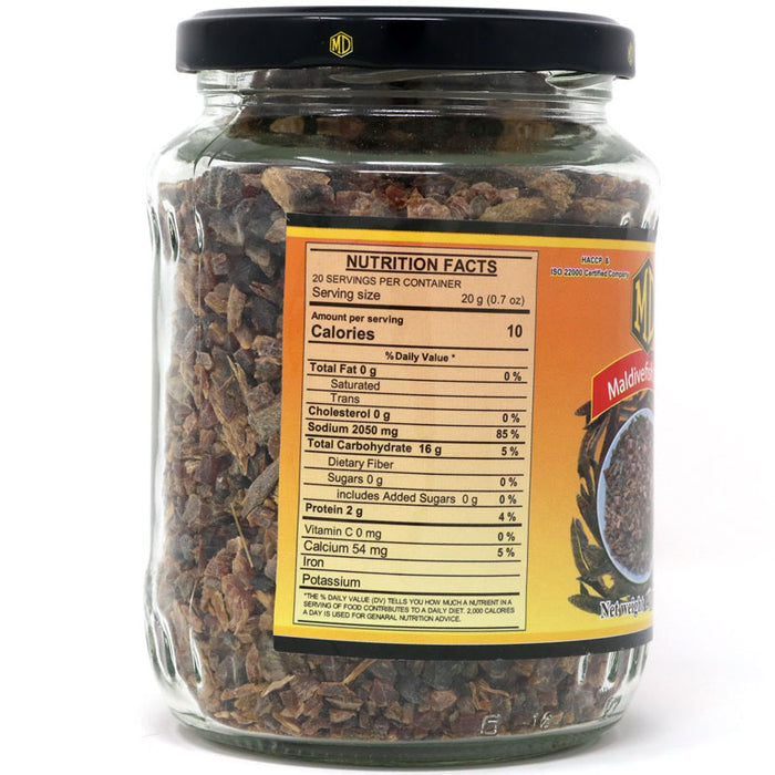 MD Maldivefish Chips 400g ( Large Bottle) Nutrition