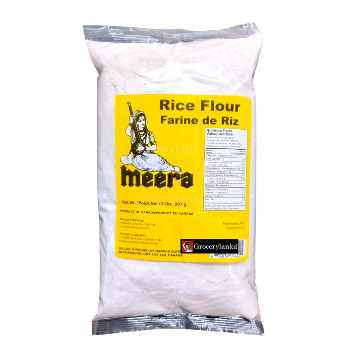 Meera Rice Flour 2lb pack product of Canada finely milled rice flour