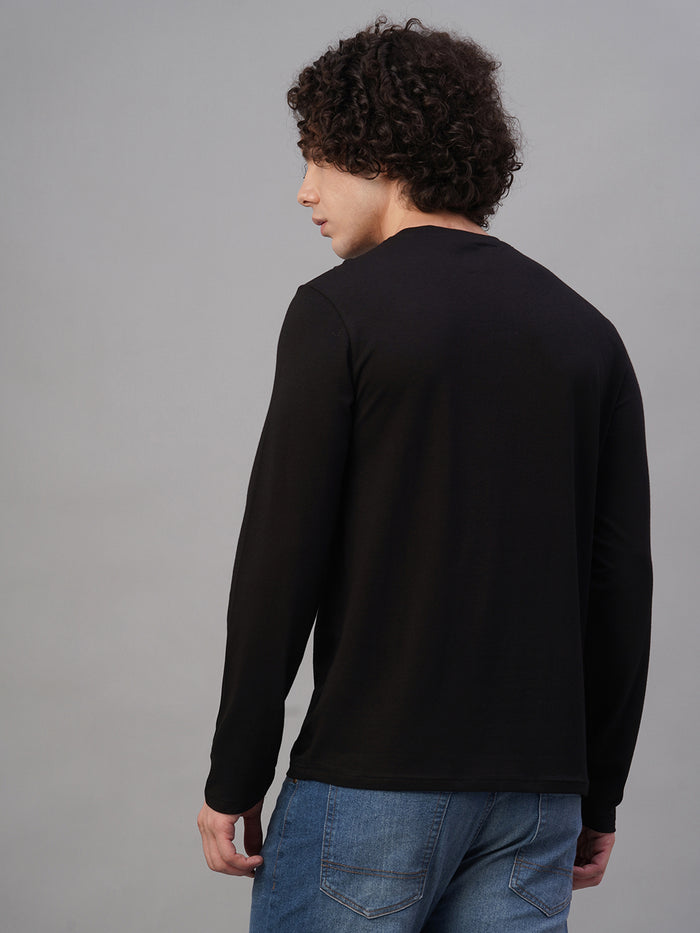 Men's Cotton Bamboo Elastane Slim Fit Tshirt Black