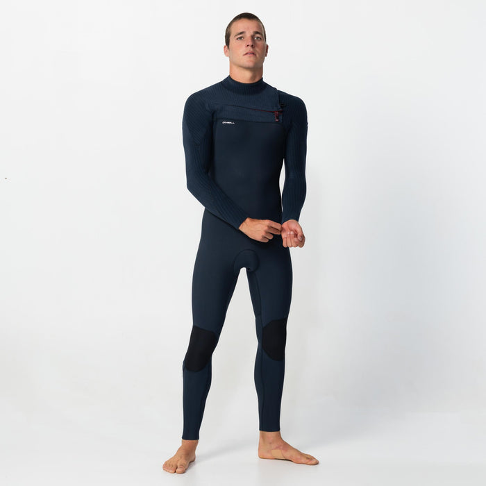Men's HyperFire 4/3mm Steamer Chest Zip - Carbon Blue