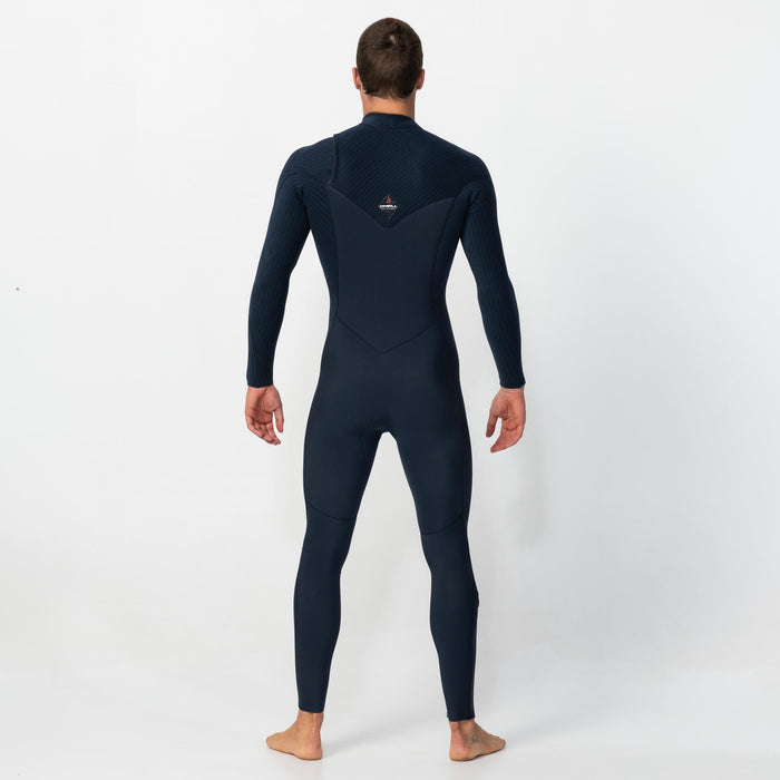 Men's HyperFire 4/3mm Steamer Chest Zip - Carbon Blue