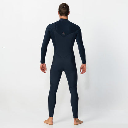 Men's HyperFire 4/3mm Steamer Chest Zip - Carbon Blue