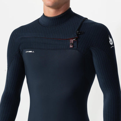 Men's HyperFire 4/3mm Steamer Chest Zip - Carbon Blue