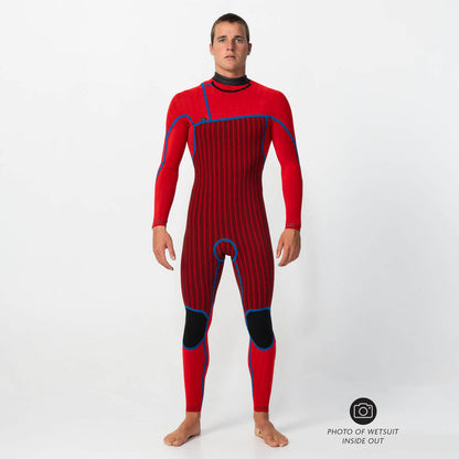 Men's HyperFire 4/3mm Steamer Chest Zip - Carbon Blue