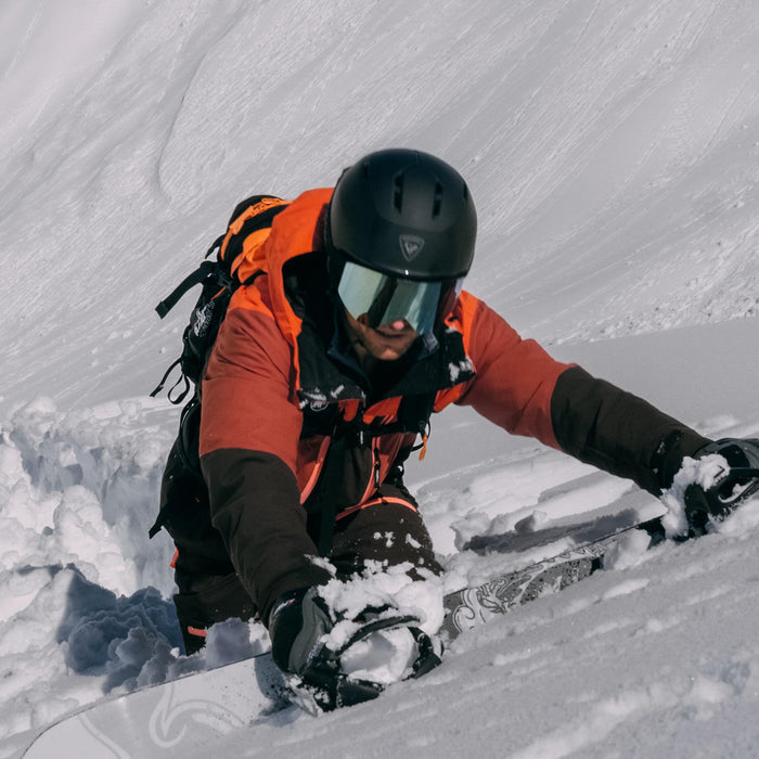 Men's Peak Fire Snow Jacket - Flame Colour Block