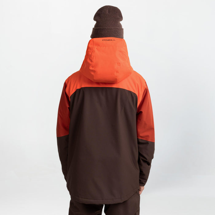 Men's Peak Fire Snow Jacket - Flame Colour Block