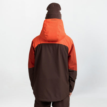 Men's Peak Fire Snow Jacket - Flame Colour Block