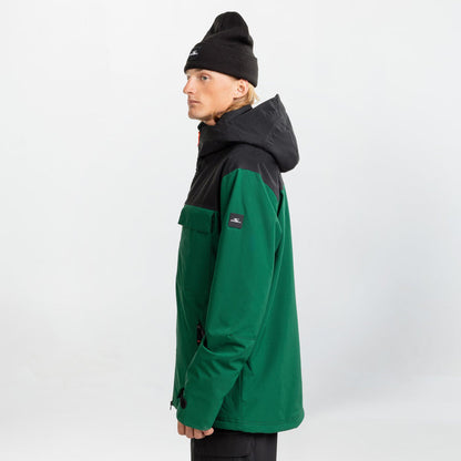 Men's Peak Snow Jacket - Emerald Envy Colour Block