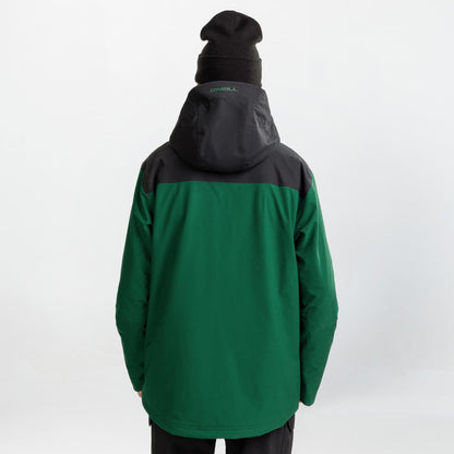 Men's Peak Snow Jacket - Emerald Envy Colour Block