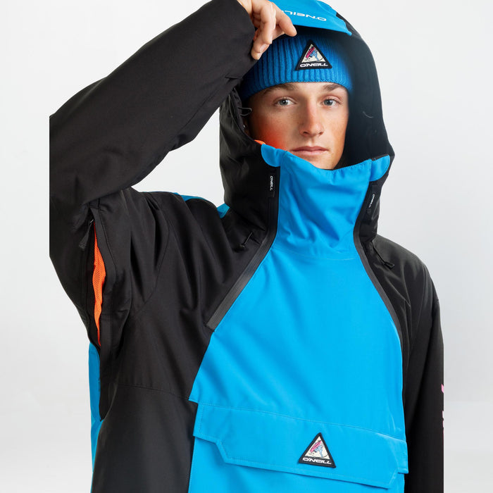 Men's Play Asymmetric Snow Jacket - Ocean Melody Colour Block