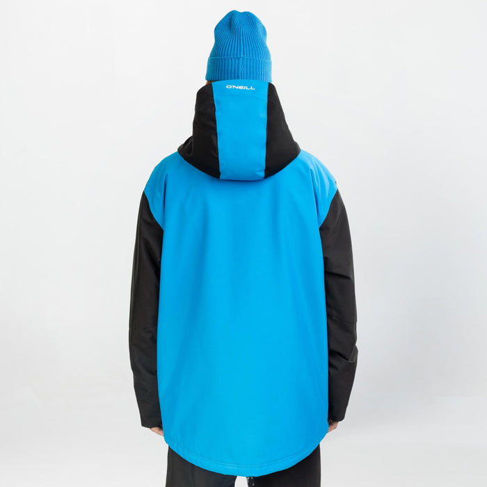 Men's Play Asymmetric Snow Jacket - Ocean Melody Colour Block