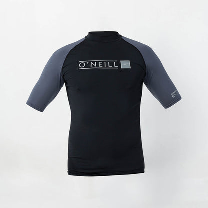 Men's Reactor Block Short Sleeve Rash Vest - Orion Blue