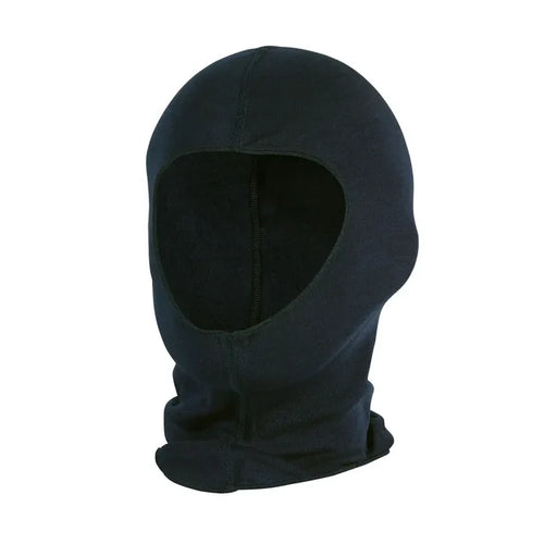 Sub Zero Meraklon thermal balaclava in black on a white background