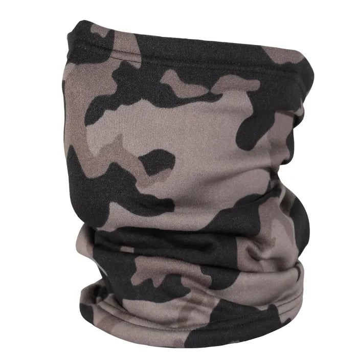 Sub Zero Meraklon Thermal Head Over In camouflage grey on a white background