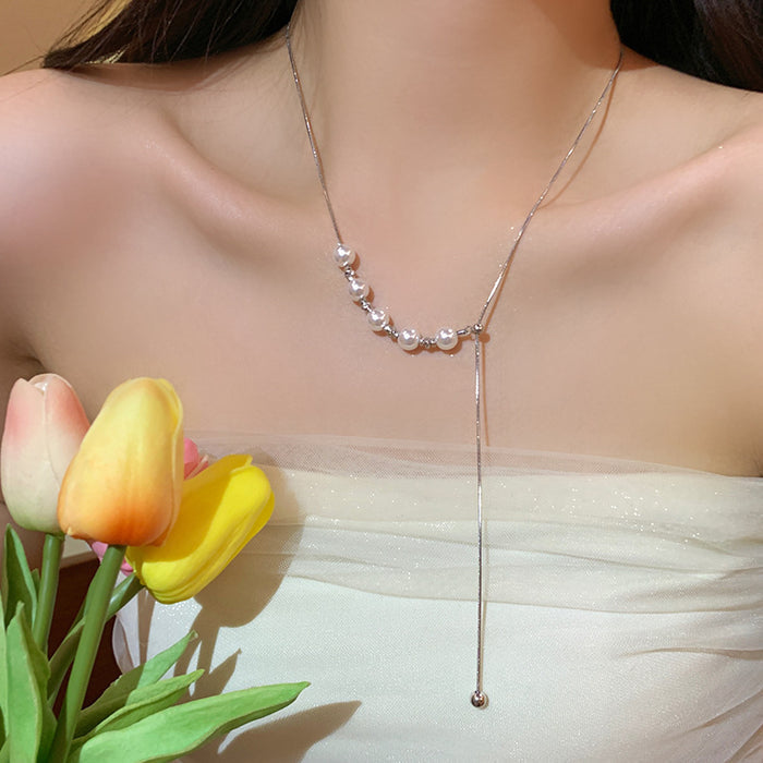 Mermaid Tears Pearl Drop Necklace - Fashionnsio