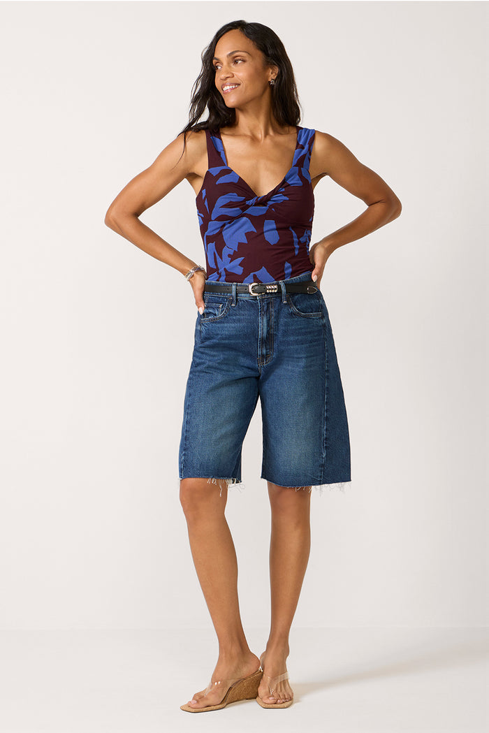 Micah Printed Mesh Tank