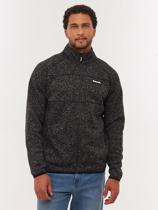 Middeo Black BK001X Funnel Zips Melange  Shot 1
