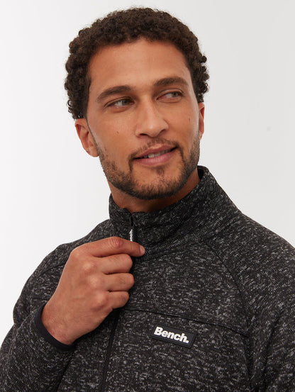 Middeo Black BK001X Funnel Zips Melange  Shot 2