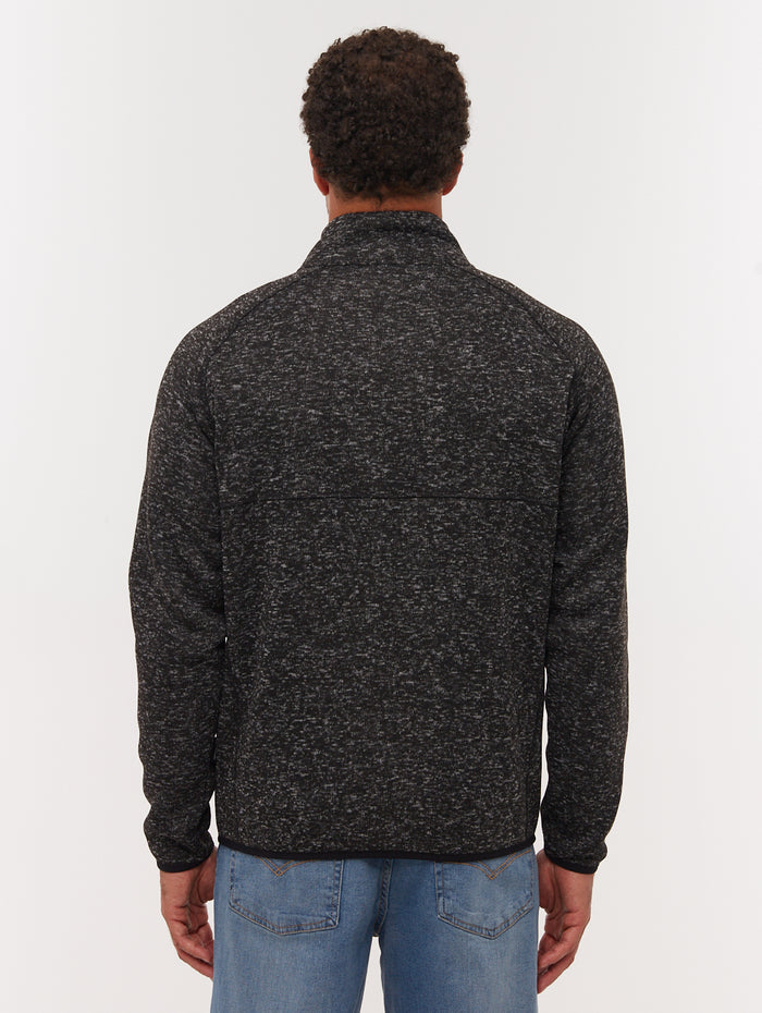 Middeo Black BK001X Funnel Zips Melange  Shot 3