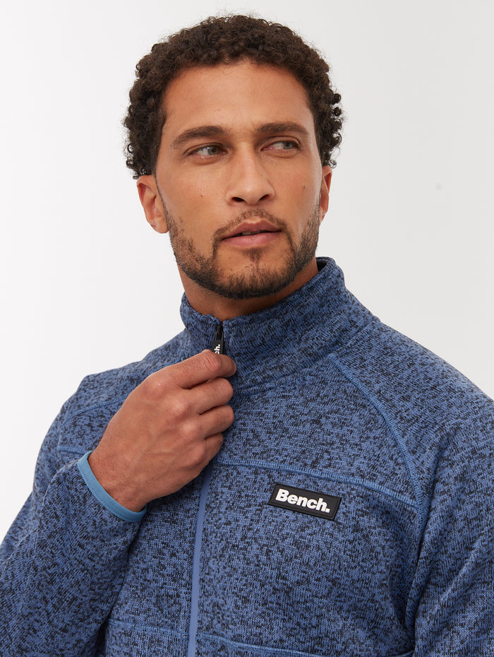 Middeo Blue BL171X Funnel Zips Melange  Shot 2