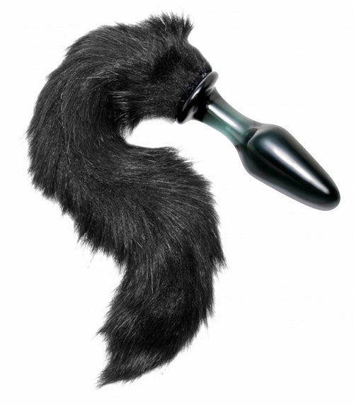Midnight Fox Glass Plug with Tail Image 1