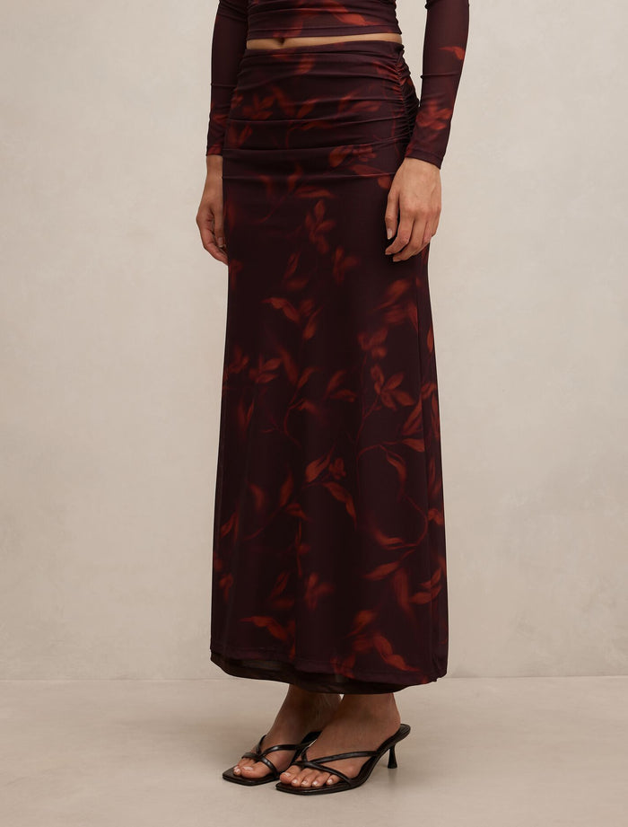 Mimi Flute Maxi Skirt Forever New