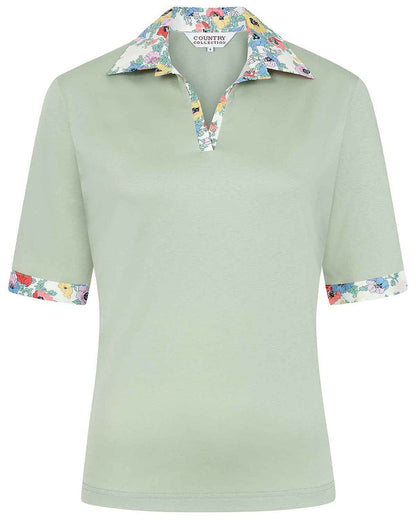Mirabelle Trimmed Short Sleeve Cotton Polo Top - Image 3 - The Classic Boutique