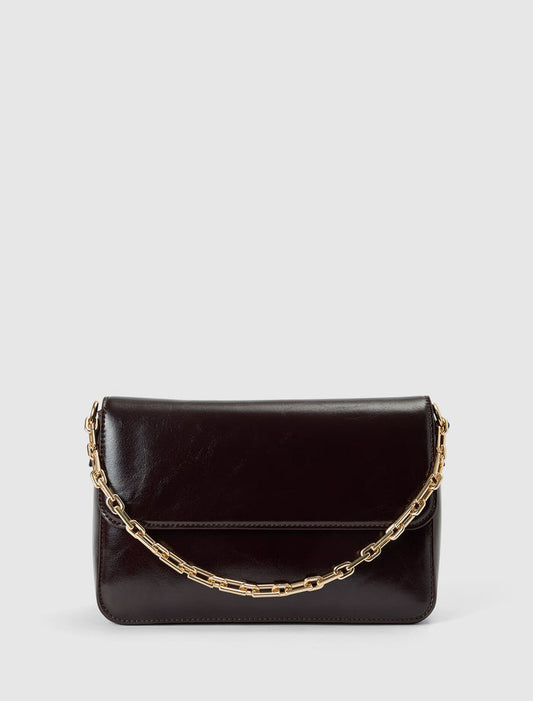 Miranda Chain Shoulder Bag 0 Dark Chocolate Forever New