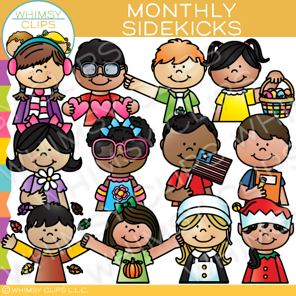 Sidekicks Monthly Clip Art
