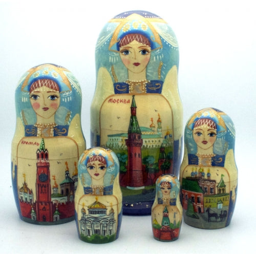 Moscow Kremlin Nesting Doll Set