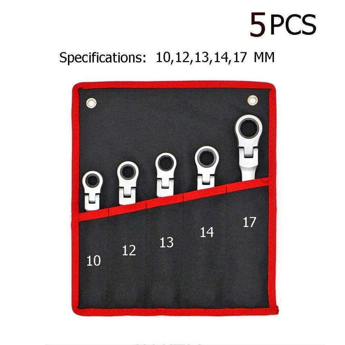 Movable Head Ratchet Wrench Set - 12 Pieces - DiyCraftsProject