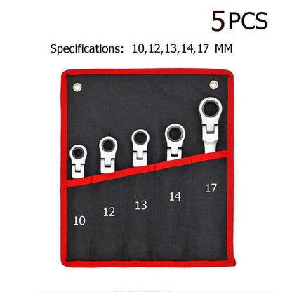 Movable Head Ratchet Wrench Set - 12 Pieces - DiyCraftsProject