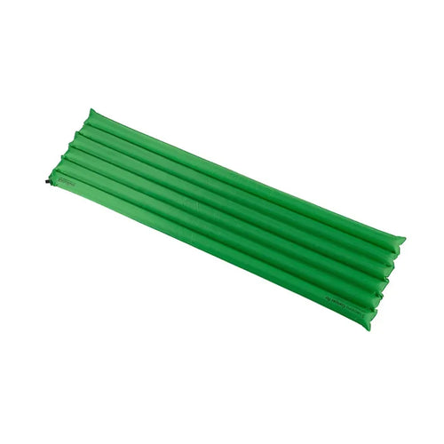 MUltimat Camper Air mat inflated in the green colour on a white background