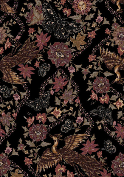Mythos Print Kimono Sleeve Playsuit