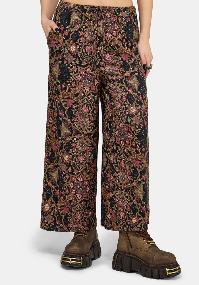 Mythos Print Wide Leg Culotte