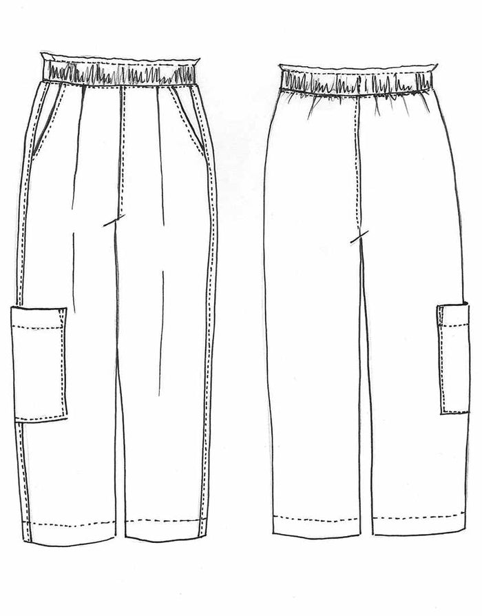Naia Trousers Sewing Pattern, Tessuti