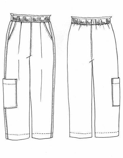 Naia Trousers Sewing Pattern, Tessuti