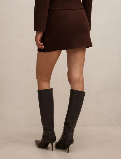 Natalie Knit Mini Skirt Forever New