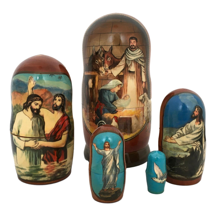 Christmas nesting dolls nativity