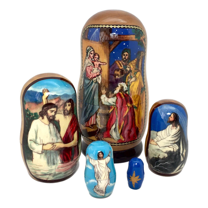 Nativity Christmas gift russian dolls