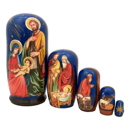 Nativity Christmas nesting dolls