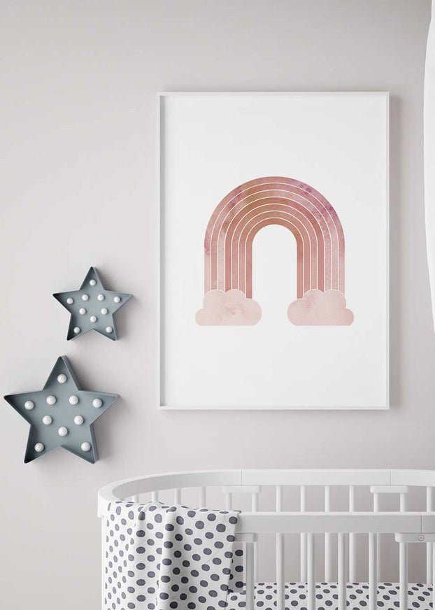Natural Colour Rainbow Print