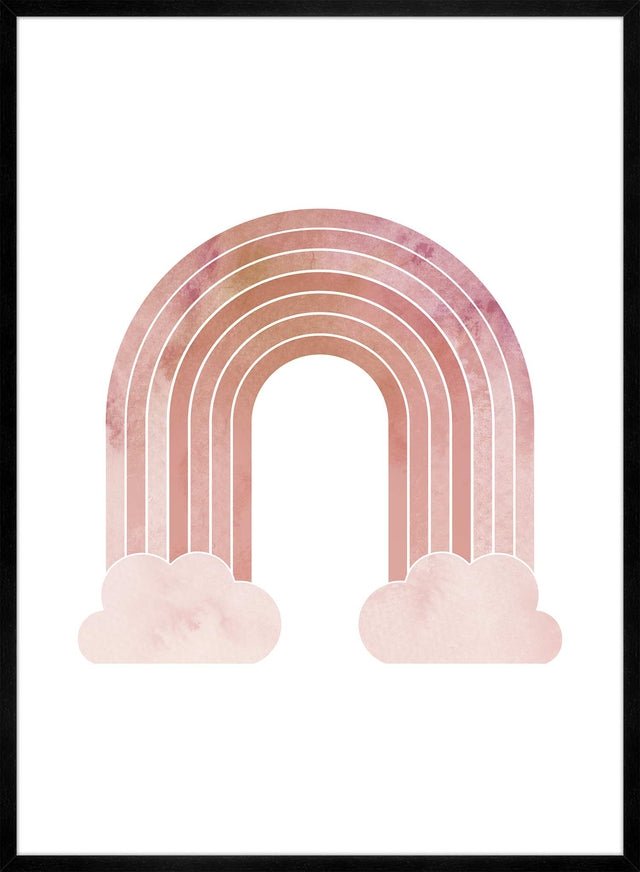 Natural Colour Rainbow Print