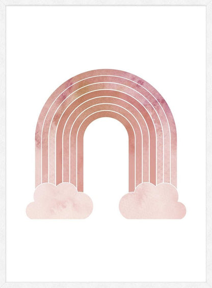 Natural Colour Rainbow Print