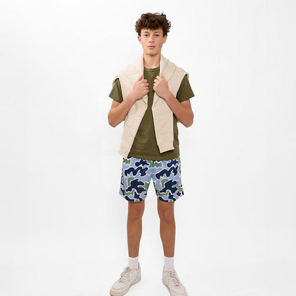 NAVY CAMO SHORTS