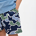 NAVY CAMO SHORTS